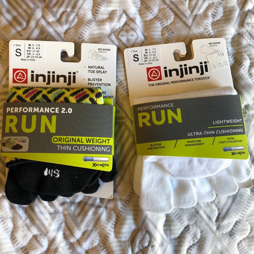 Injinji Running Toe Socks - Two Pairs